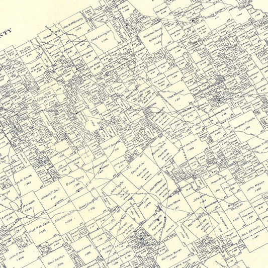 Vintage Map of Navarro County, Texas, 1924 (Ed. 2)