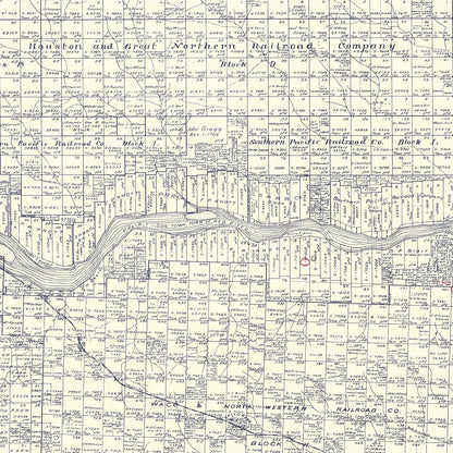 Vintage Map of Childress County, Texas, 1921 Restored Print