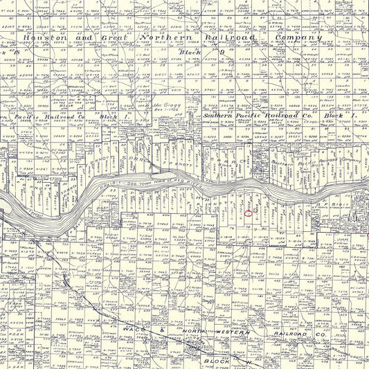 Vintage Map of Childress County, Texas, 1921 Restored Print