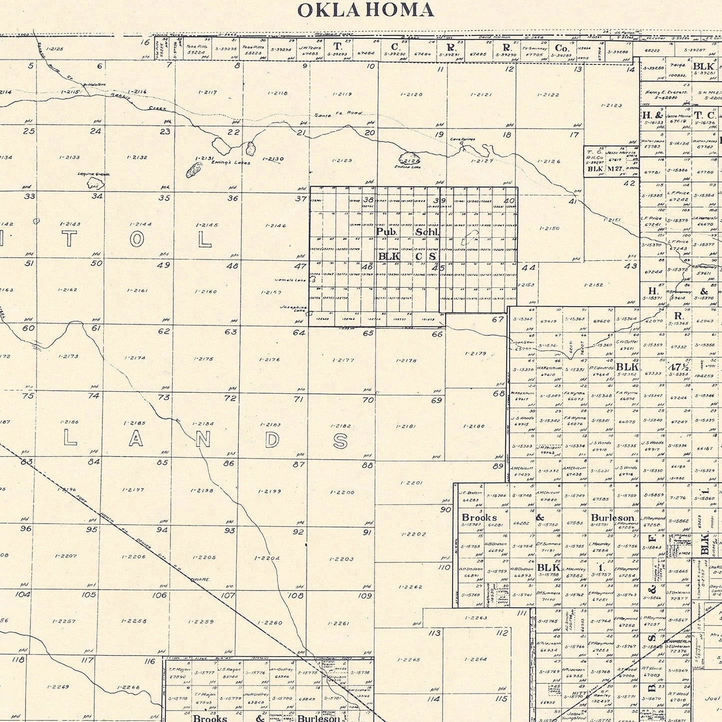 Vintage Map of Dallam County, Texas, 1926