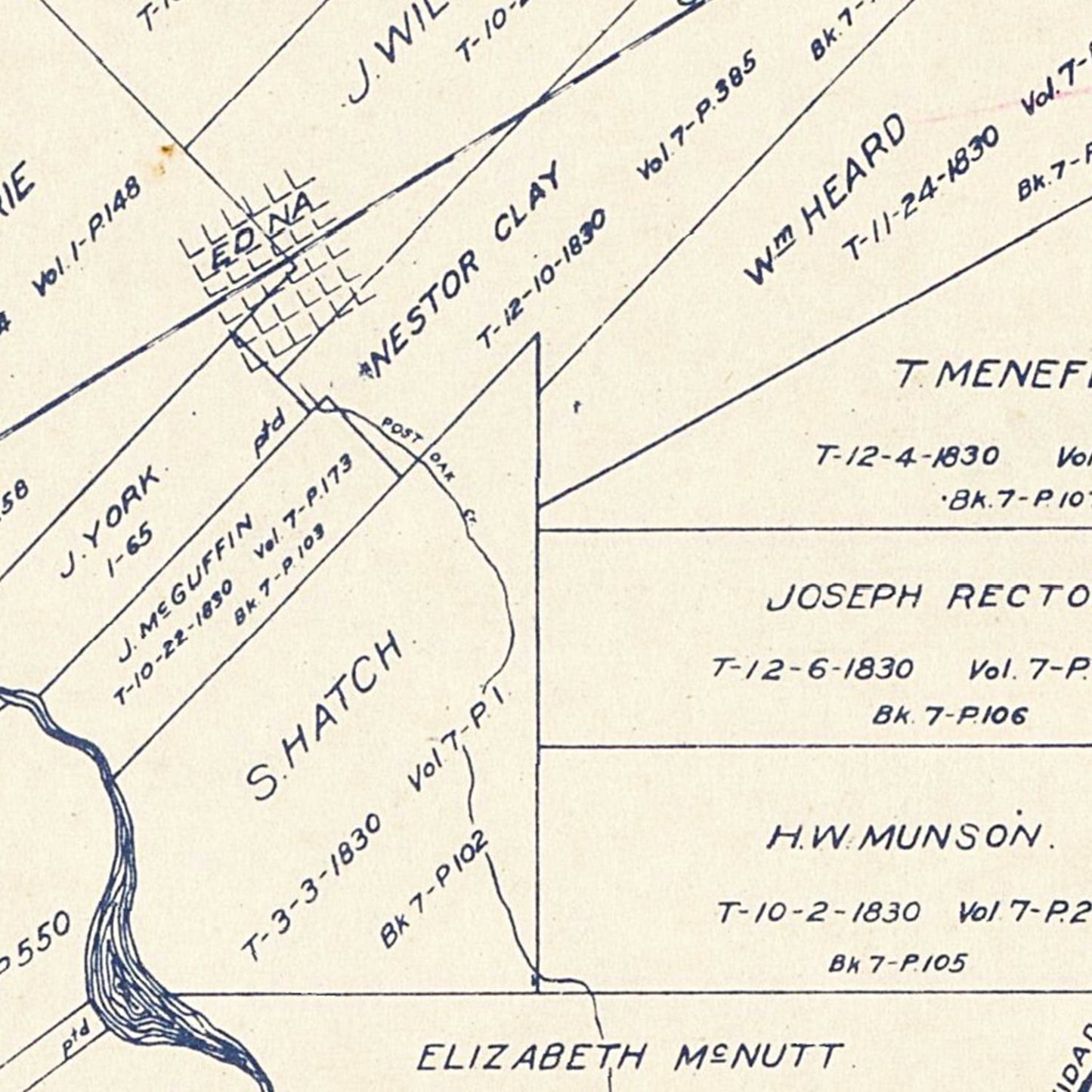 Vintage Map of Jackson County, Texas, 1920