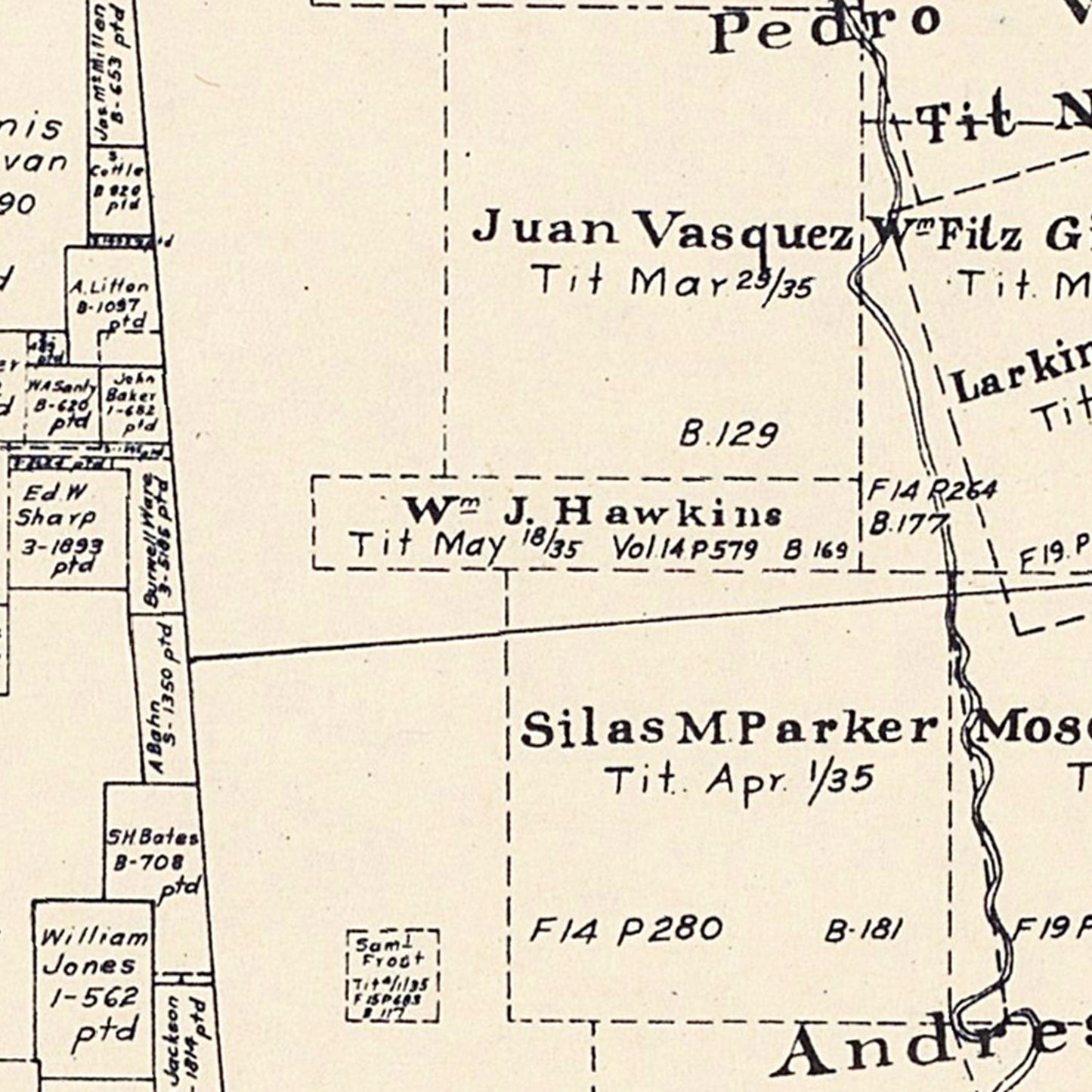 Vintage Map of Limestone County, Texas, 1922 II