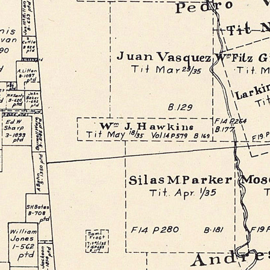 Vintage Map of Limestone County, Texas, 1922 II