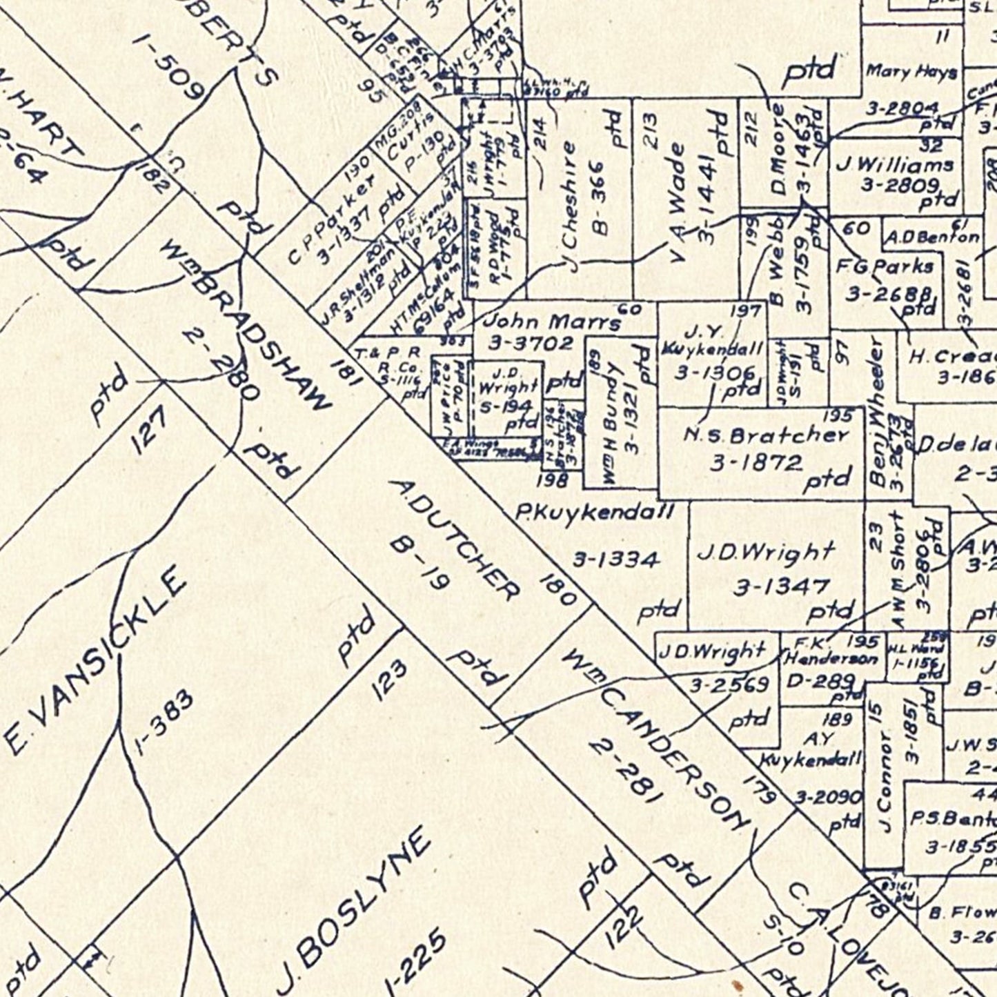 Vintage Map of Van Zandt County, Texas, 1921 (No. 1)