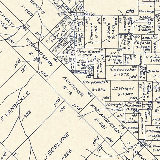 Vintage Map of Van Zandt County, Texas, 1921 (No. 1)