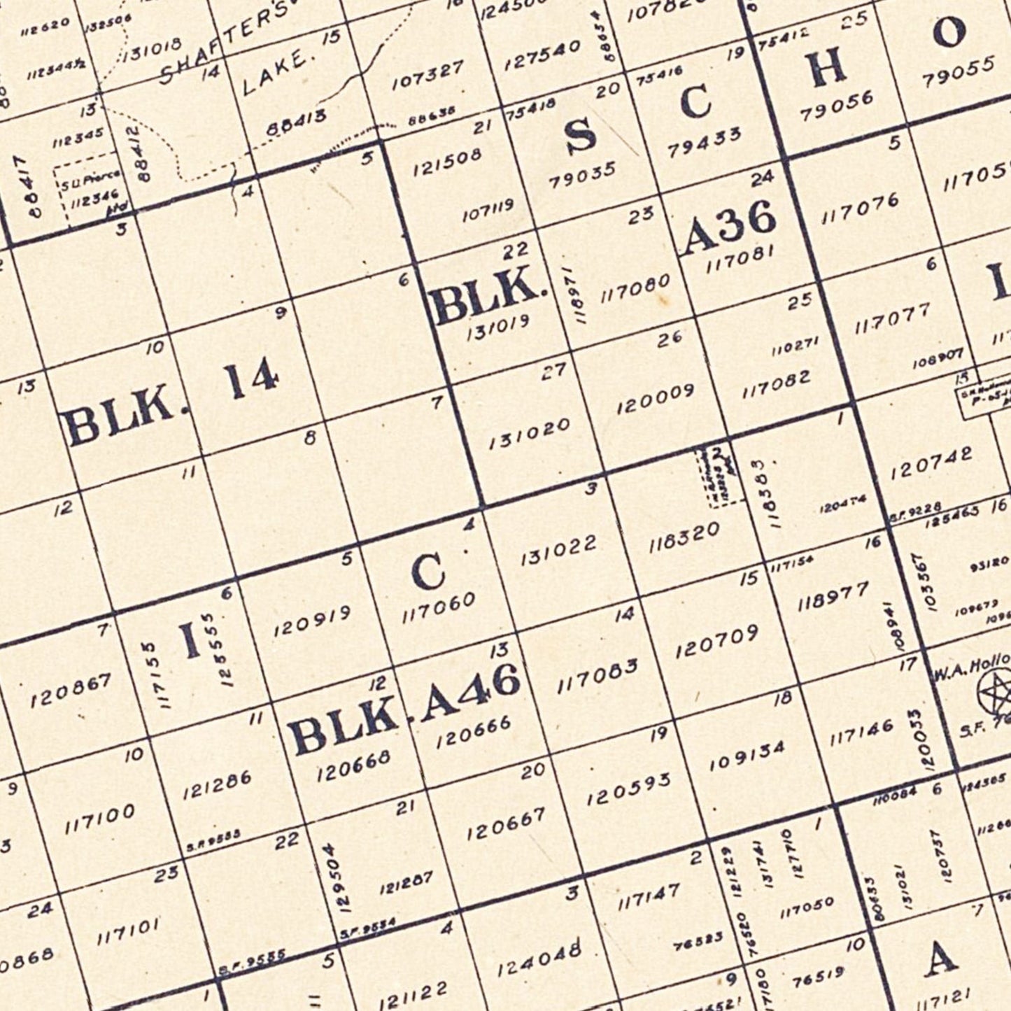 Vintage Map of Andrews County, Texas, 1925 Wall Art
