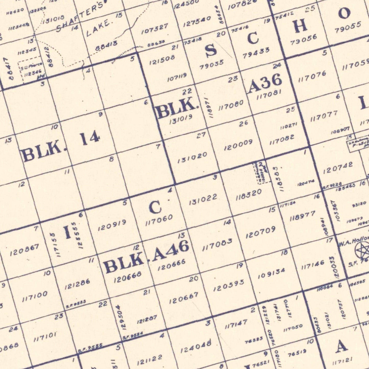 Vintage Map of Andrews County, Texas, 1925