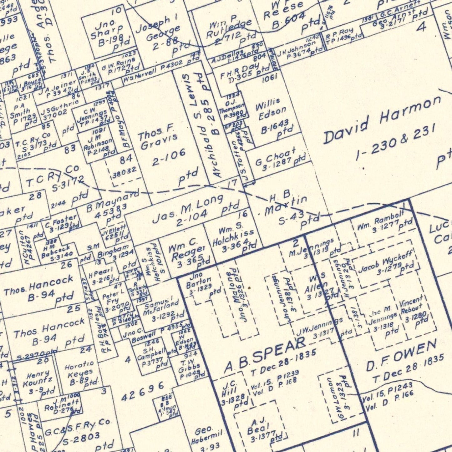 Vintage Map of Burnet County, Texas, 1924 | Wall Art
