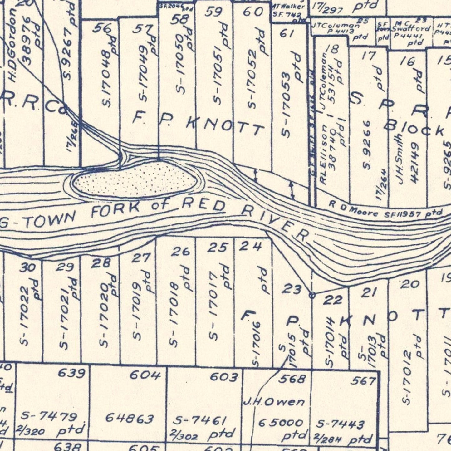 Vintage Map of Childress County, Texas, 1921 Wall Art