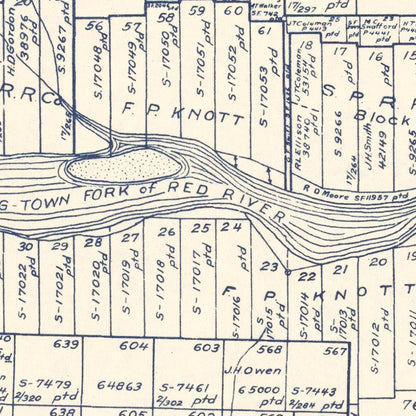 Vintage Map of Childress County, Texas, 1921 Wall Art