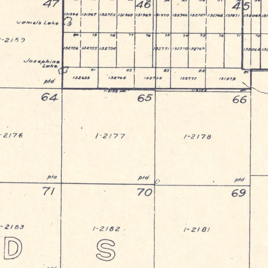 Vintage Map of Dallam County, Texas 1926