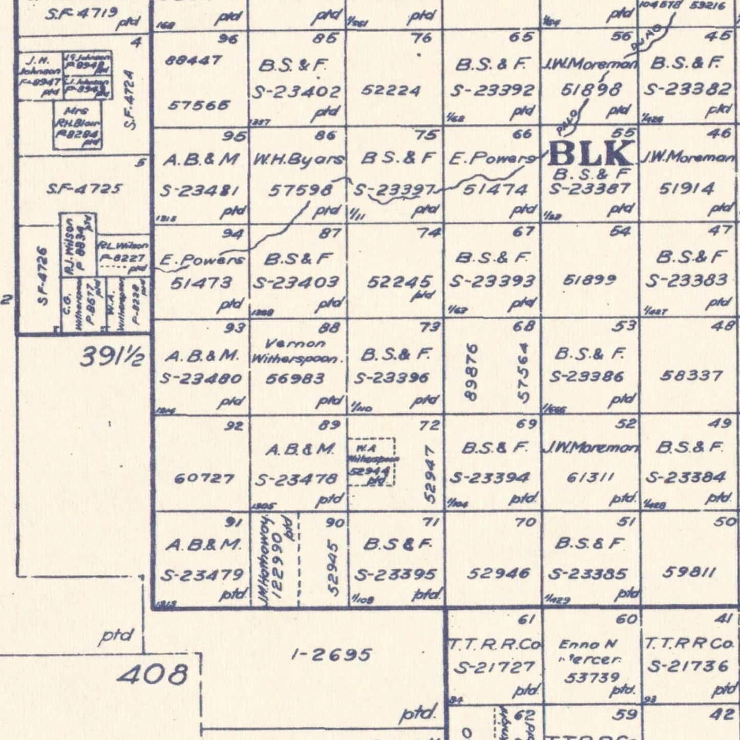 Vintage Map of Deaf Smith County, Texas, 1926