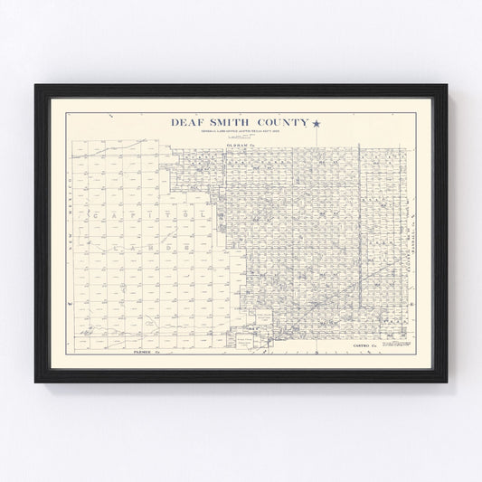vintage map of Deaf Smith County, Texas, 1926