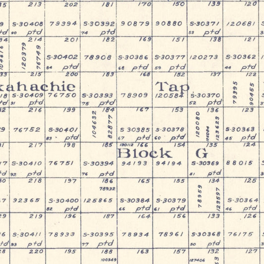Vintage Map of Gaines County, Texas, 1922