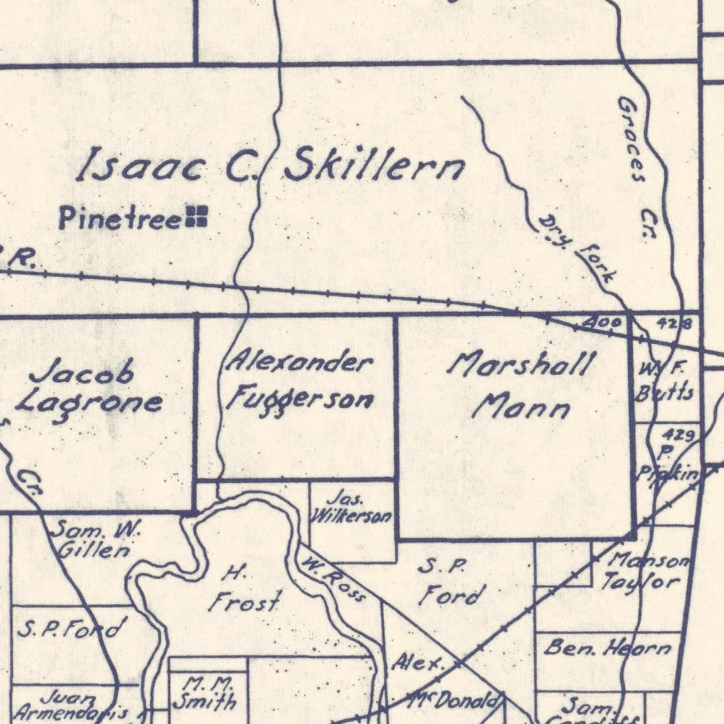 Vintage Map of Gregg County, Texas, 1927