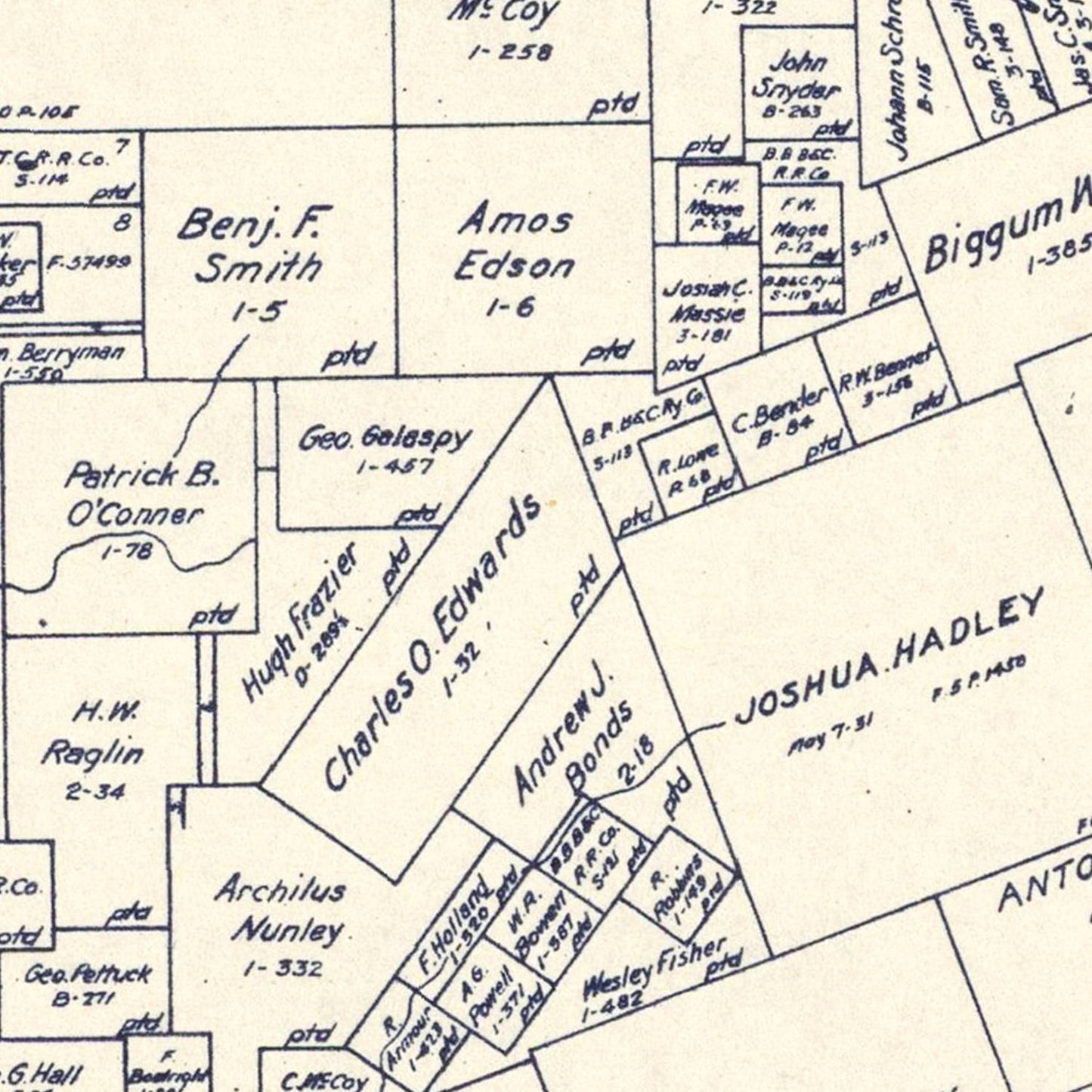 Vintage Map of Grimes County, Texas, 1922