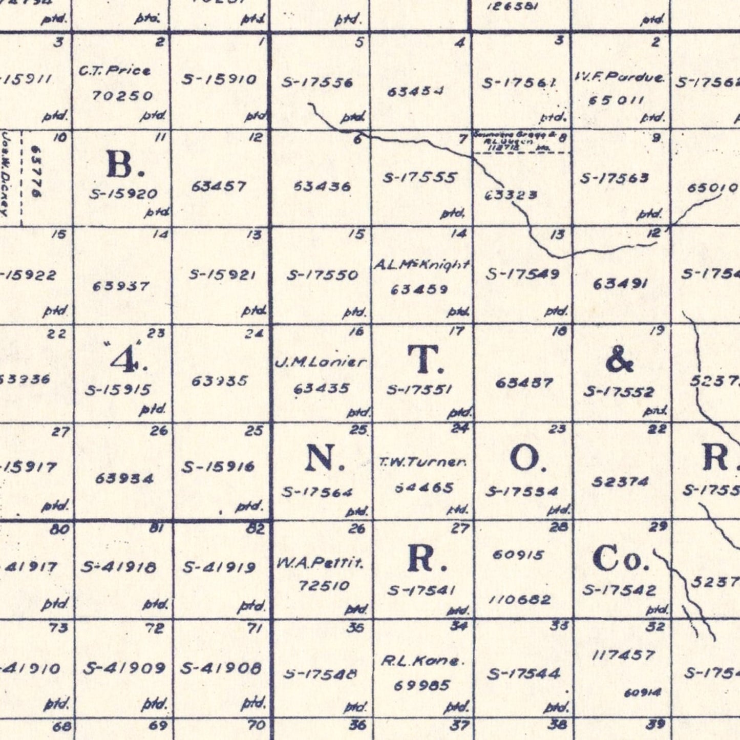 Vintage Map of Hartley County, Texas, 1925 (Channing)