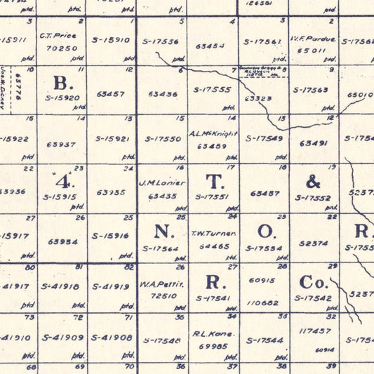 Vintage Map of Hartley County, Texas, 1925 (Channing)