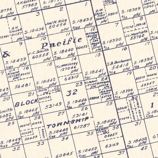 Vintage Map of Howard County, Texas, 1922 (Big Spring)