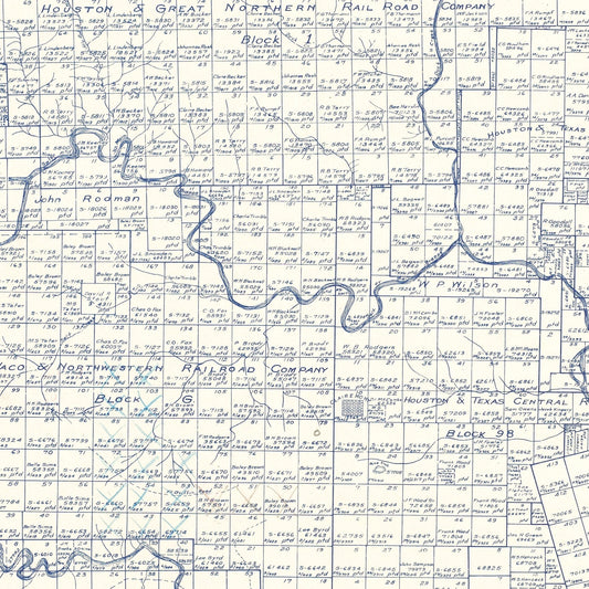 Vintage Map of Kent County, Texas, 1921
