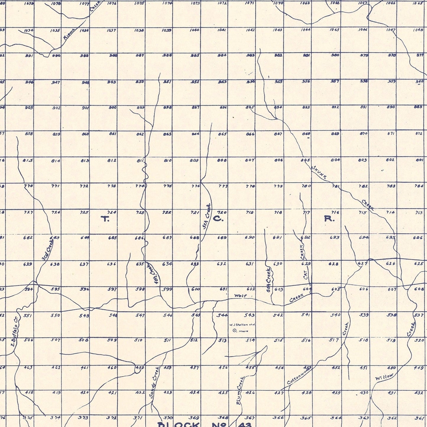 Vintage Map of Limestone County, Texas, 1927