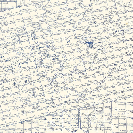 Vintage Map of Mitchell County, Texas, 1922 (v2)