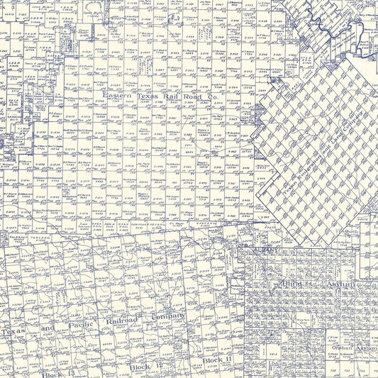 Vintage Map of Shackelford County, Texas, 1920