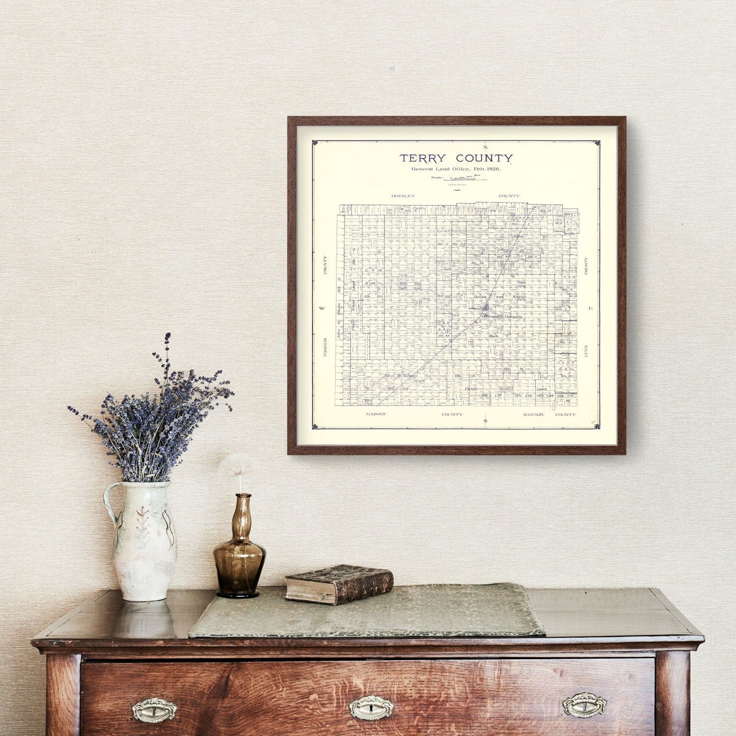 Vintage Map of Terry County, Texas, 1926