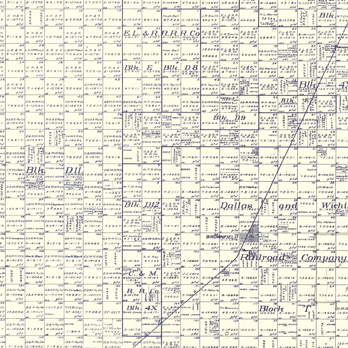 Vintage Map of Terry County, Texas, 1926