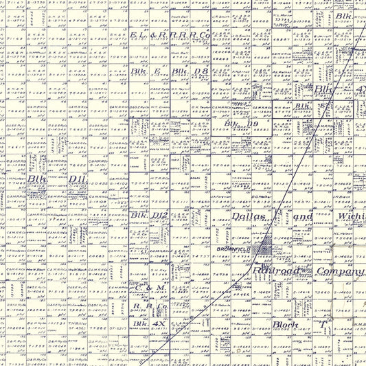 Vintage Map of Terry County, Texas, 1926