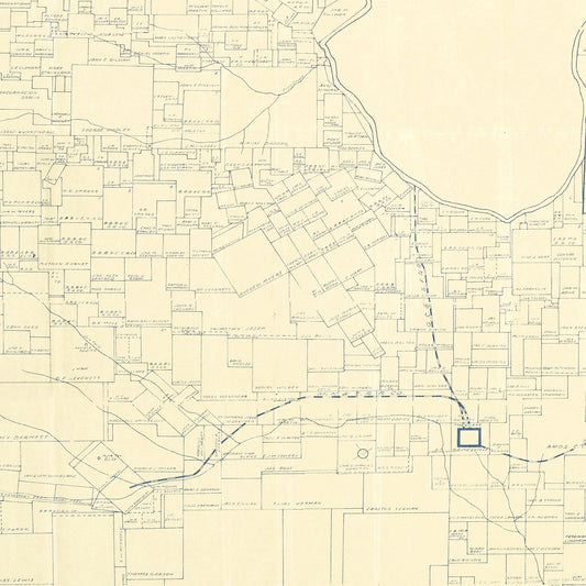 Vintage Map of Cooke County, Texas, 1920