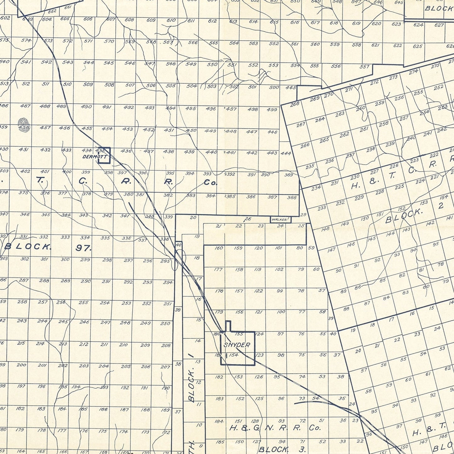 Vintage Map of Scurry County, Texas, 1923