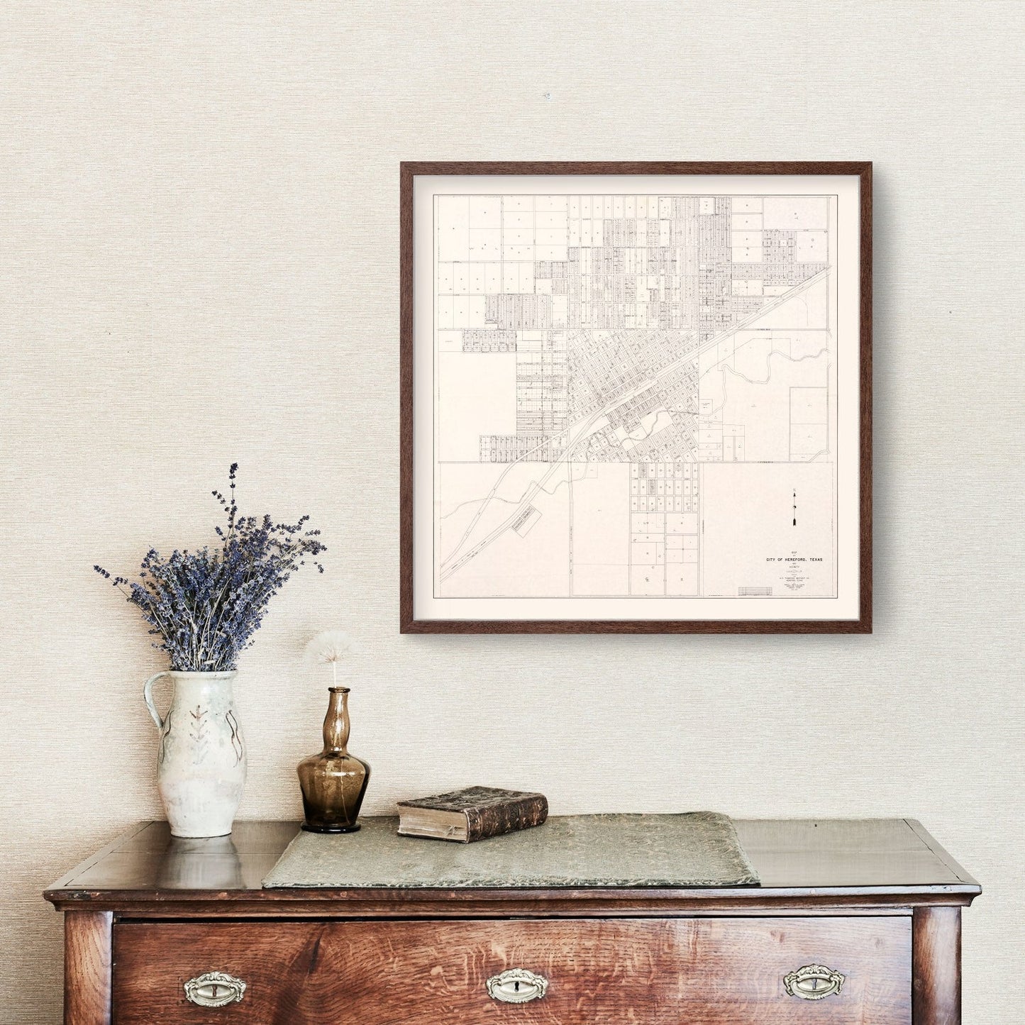 Vintage Map of Abilene, Texas, 1930