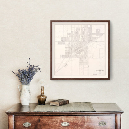 Vintage Map of Abilene, Texas, 1930