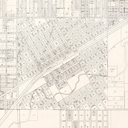 Vintage Map of Abilene, Texas, 1930