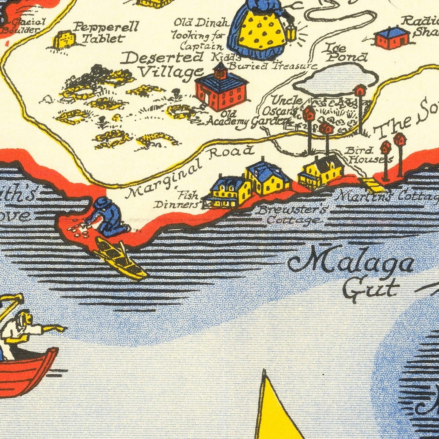 Vintage Isle of Shoals Map, 1927
