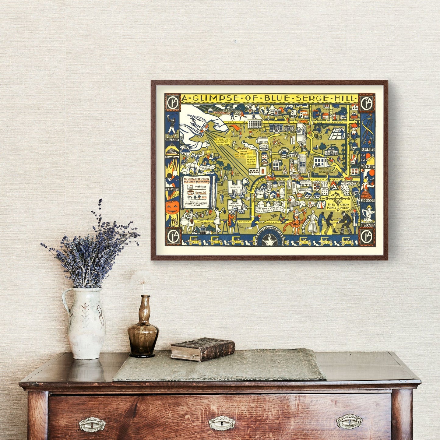 Vintage Campus Map of Texas Woman's University, Denton, 1928