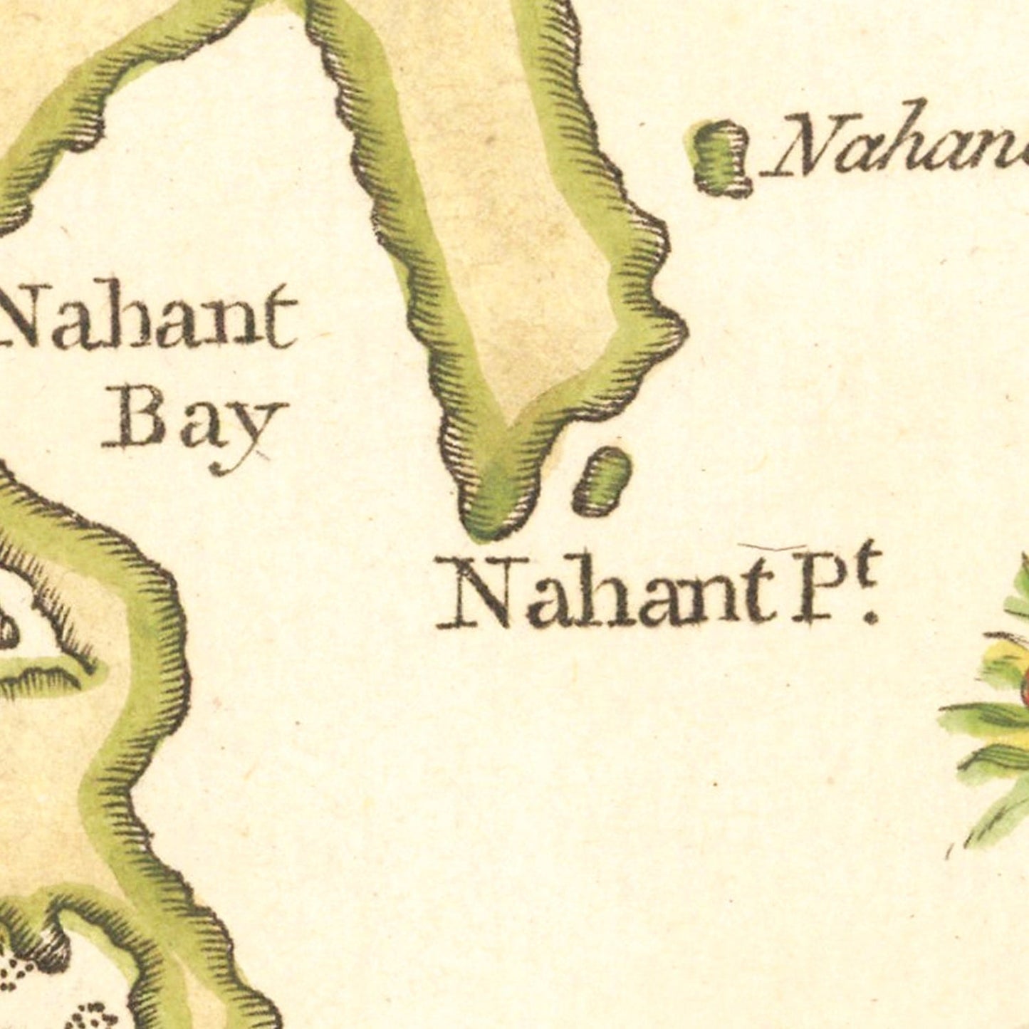 Vintage Map of Boston, Massachusetts, 1774