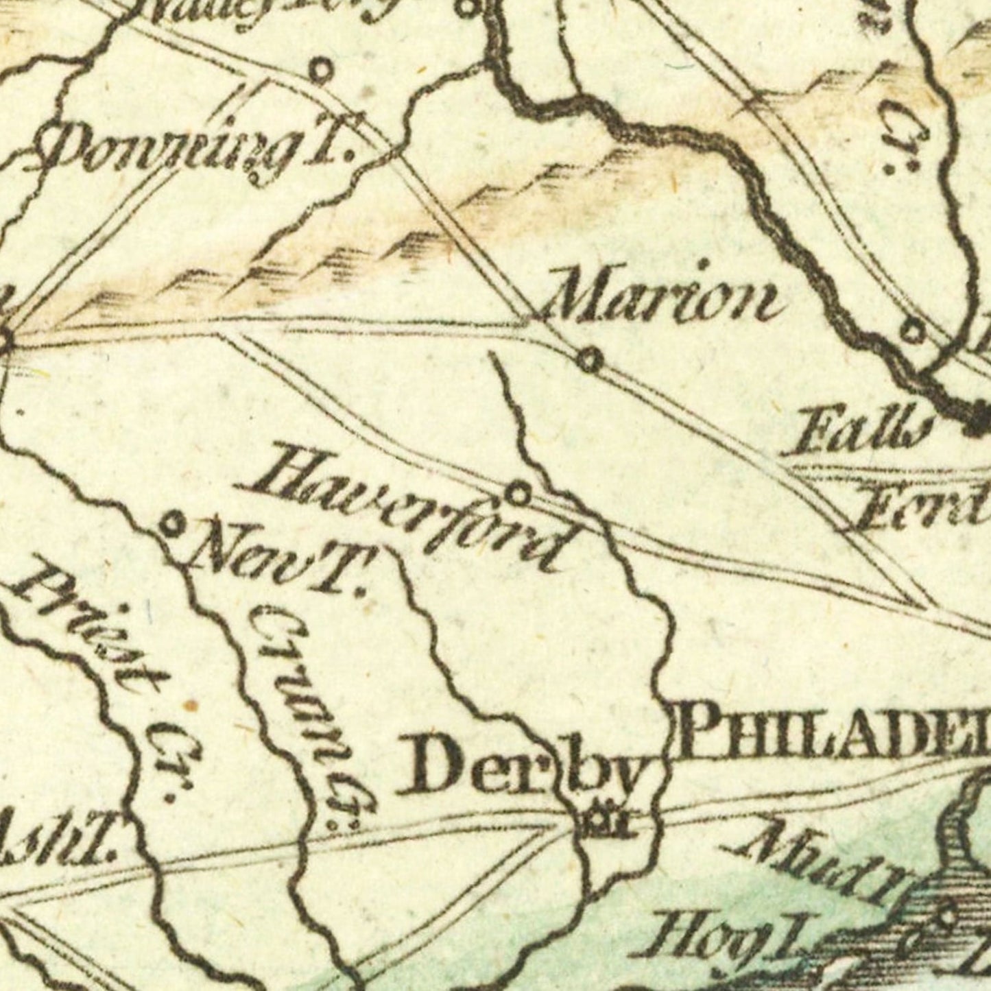 Vintage Map of the War in Philadelphia, 1777