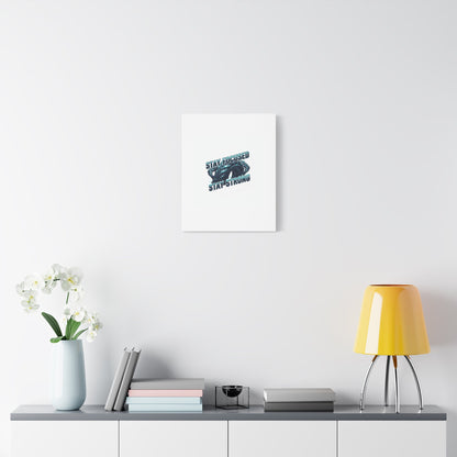 Stay Focused Stay Strong Gym Canvas Wall Art