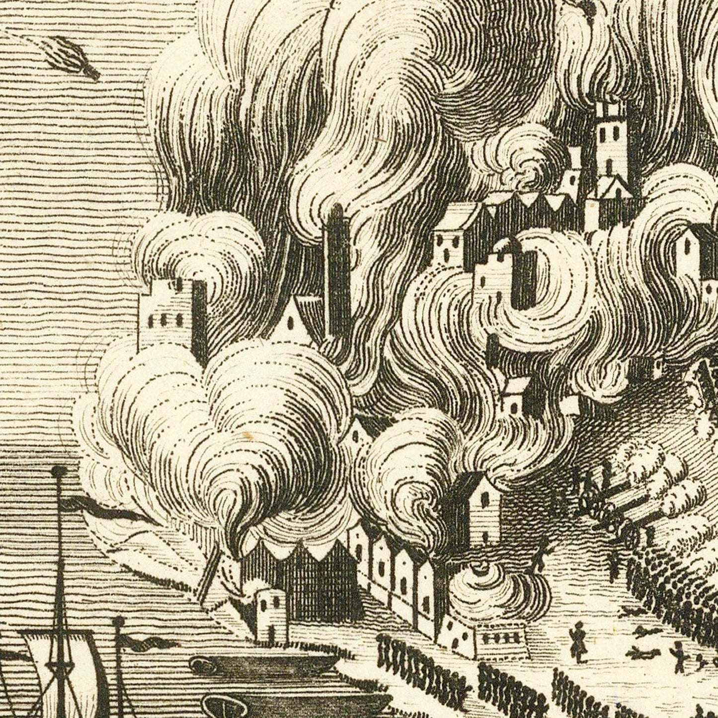 Vintage Map of the Battle of Bunker Hill, 1775