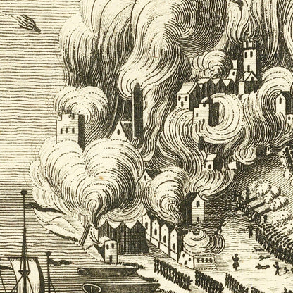 Vintage Map of the Battle of Bunker Hill, 1775