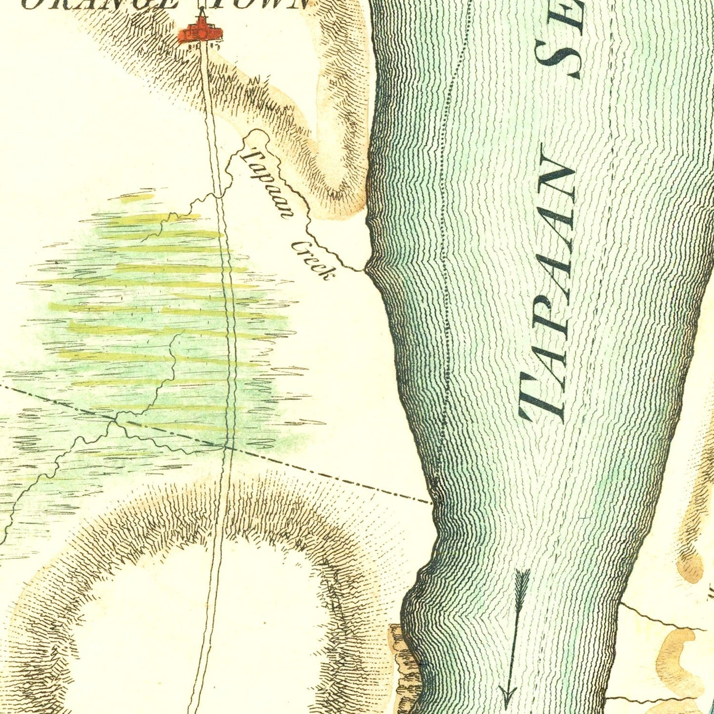 Vintage New York and East New Jersey War Map, 1793