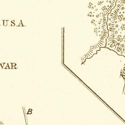 Logan's Cross Roads Battlefield Map, 1877