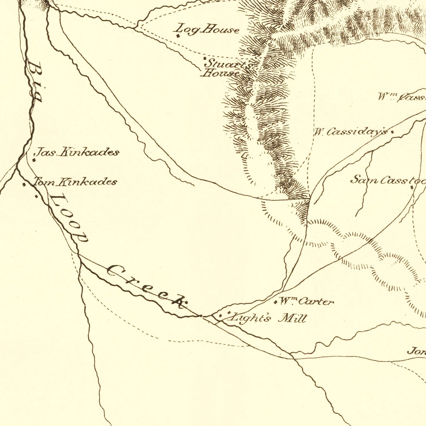 Vintage Gauley Bridge, WV Military Map, 1879
