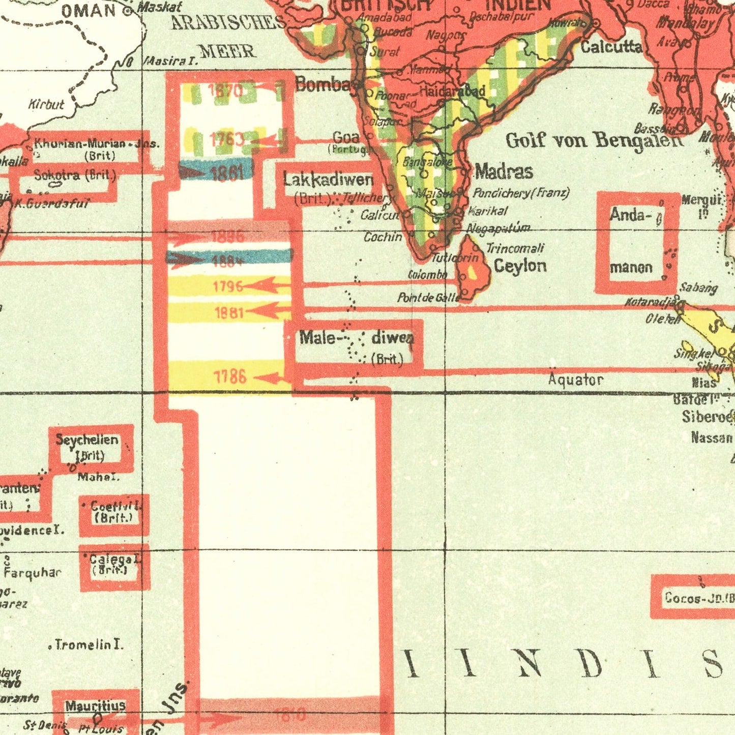 Vintage World War I Map of England, 1914