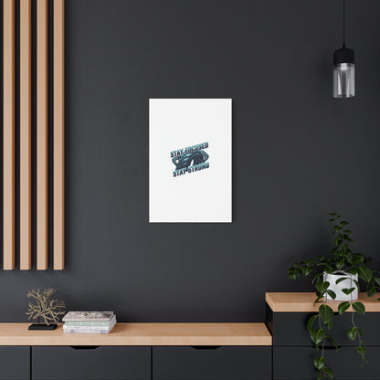 Stay Focused Stay Strong Gym Canvas Wall Art