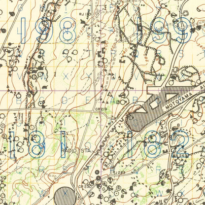 Vintage Iwo Jima World War II Map, 1944