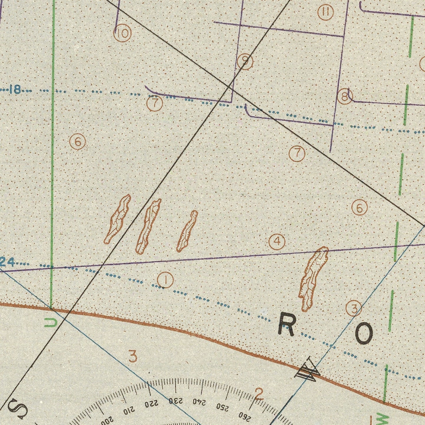 Vintage Utah Beach D-Day Map, 1944