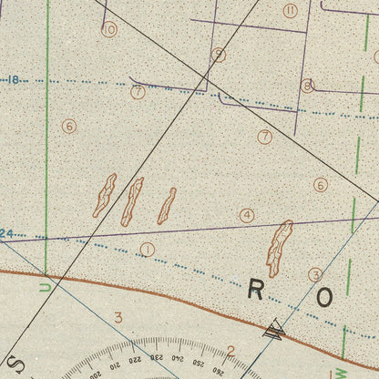 Vintage Utah Beach D-Day Map, 1944